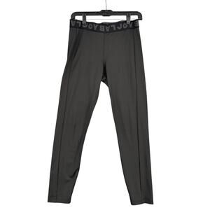 Joy Lab Black Elastic Waist Brand Logo Stretchy Activewear‎ Leggings Size Large